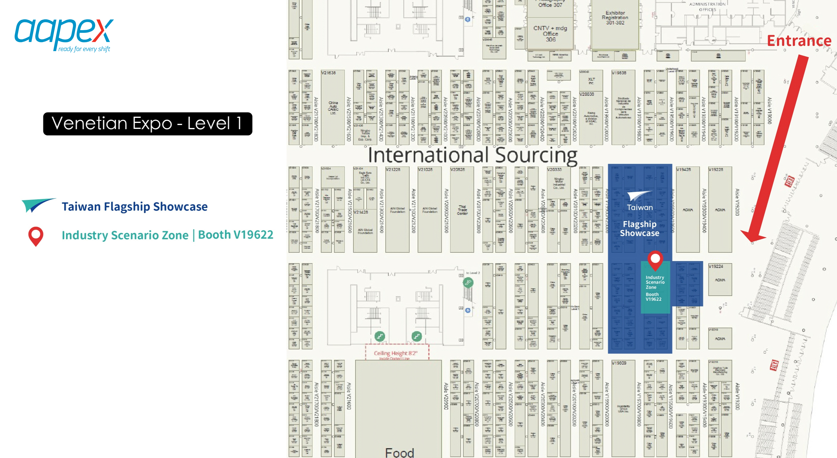 AAPEX 2026 Venue Map Expanded